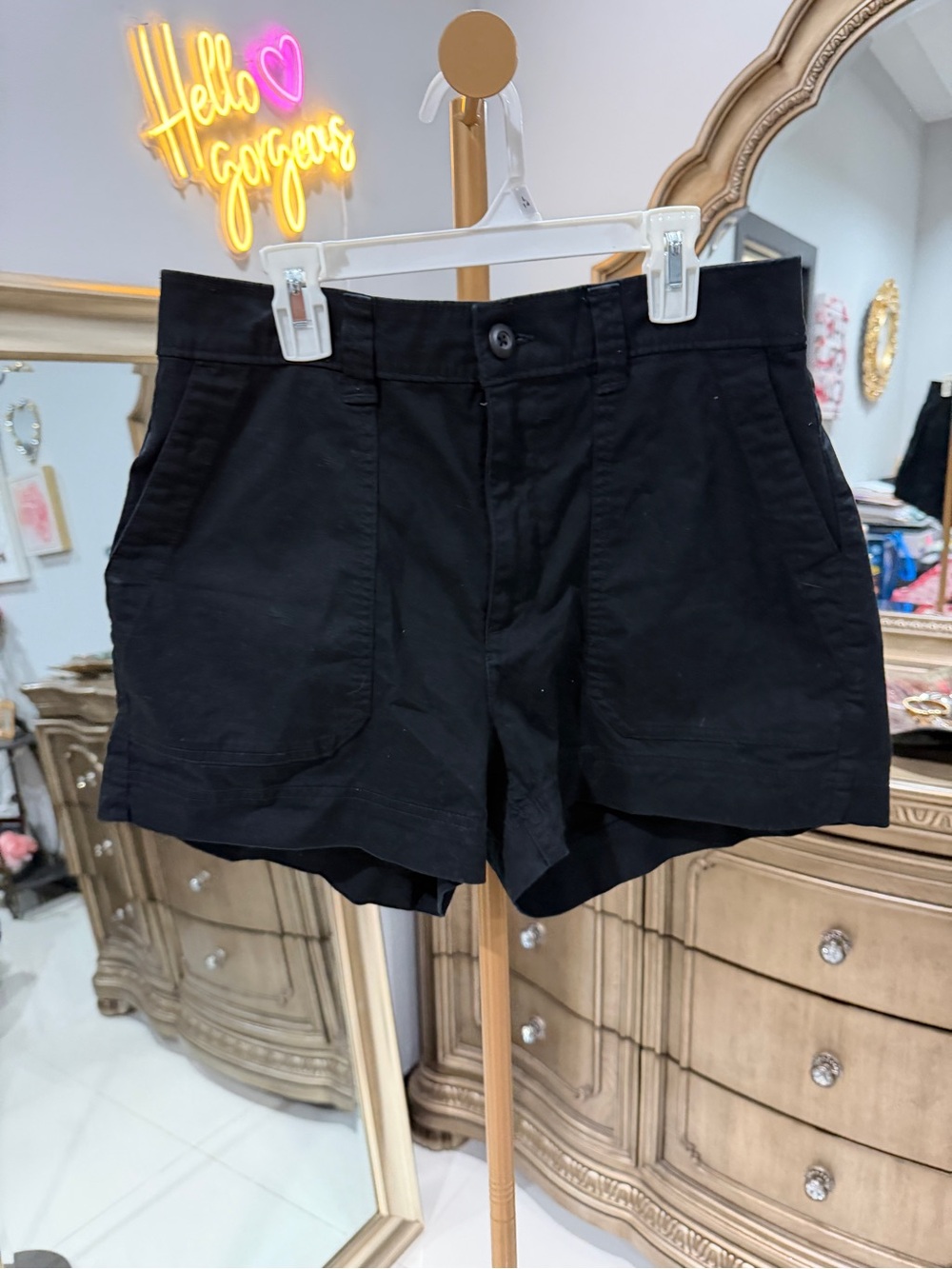 Old Navy Black High-Rise Casual Shorts